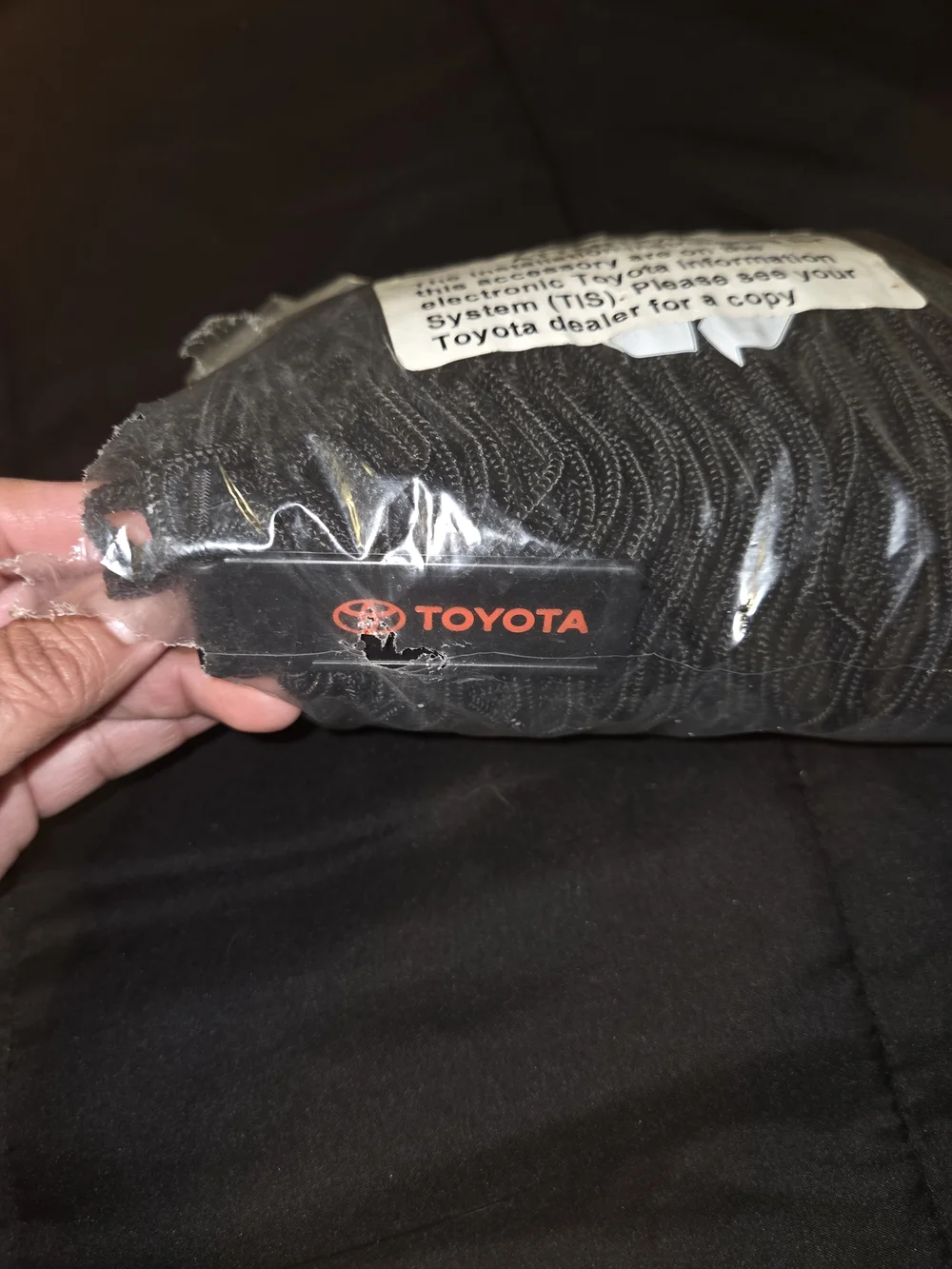 Toyota Rear Cargo Net Organizer in Black